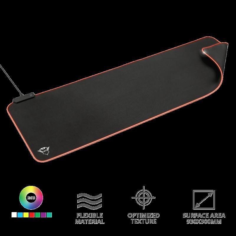 Mouse pad Trust GXT 764 Glide-Flex Flexible RGB, XXL, negru_2