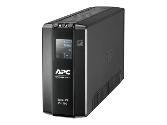 UPS APC BR650MI, 650 VA, 390 W, line-interactive, 6x C13, 1x USB, 12V 7Ah Baterie cu plăci de plumb şi acid, LCD, Tower, Negru