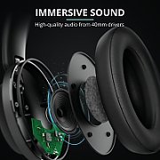 Casti Trust Action Eaze Bluetooth Wireless, negru