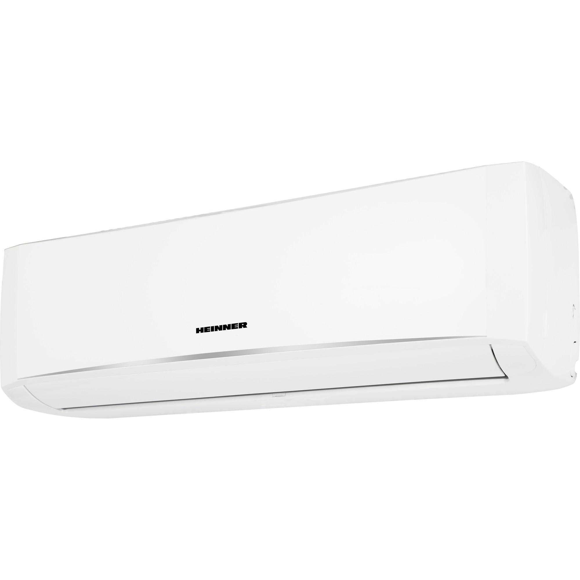 Aparat de aer conditionat Heinner HAC-HS09WH++, capacitate: 9000 BTU, clasa energetica racire: A++, clasa energetica incalzire: A+, functie mentinere temperatura 8°C, functie SLEEP, functie SMART, functie ECONOMY, timer 24h, auto restart, mod silentios