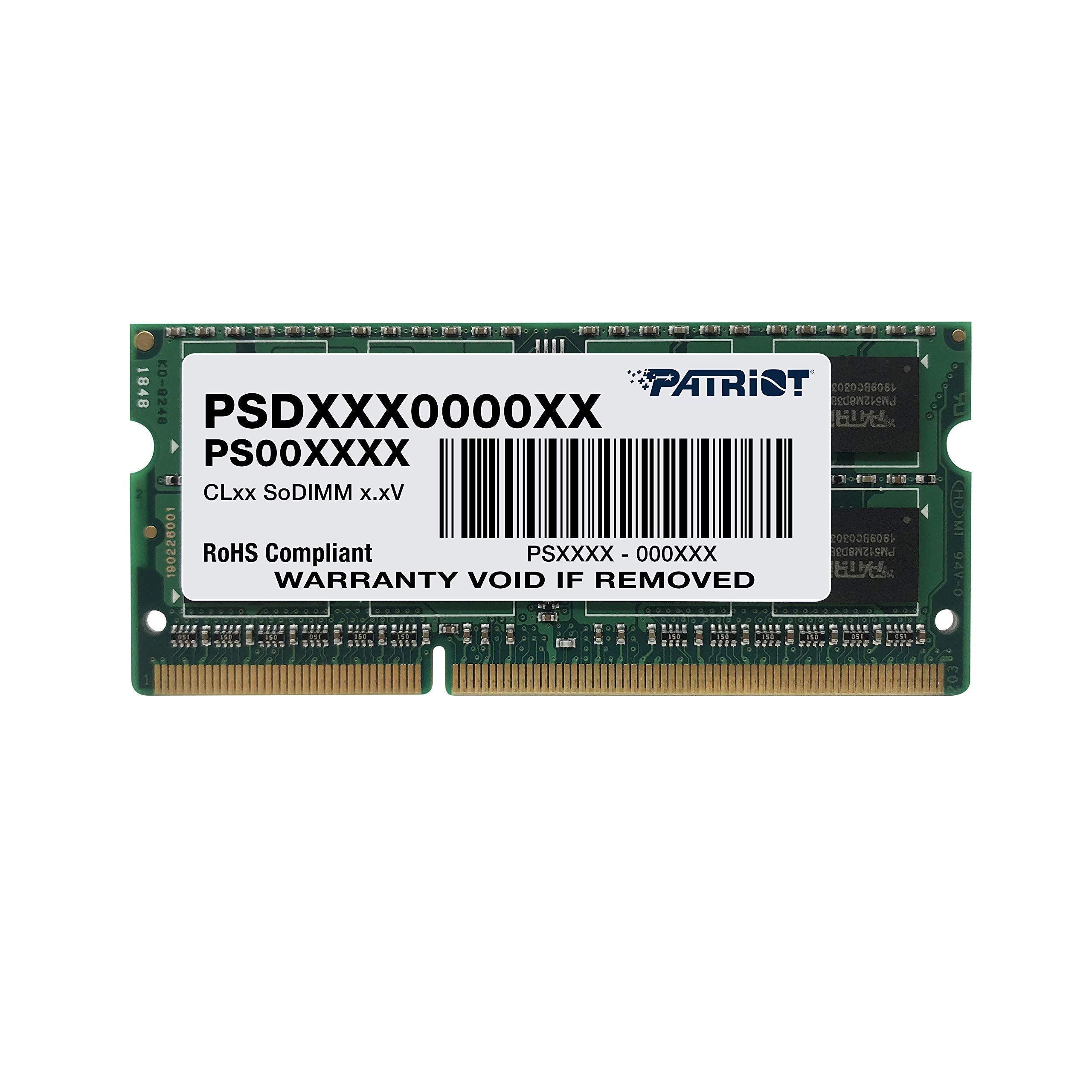 PATRIOT PSD34G1600L2S DDR3 Ultrabook SODIMM Patriot 4 GB 1600MHz CL11 1,35V_1