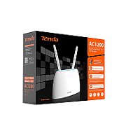 Tenda Tenda| 4G09 | Router 4G LTE | 802.11ac | AC1200 Dual Band | Porturi LAN  2 10/100 Mbit/s | Antena 2 interne si 2 externe |  2FF mini SIM card slot | Alb