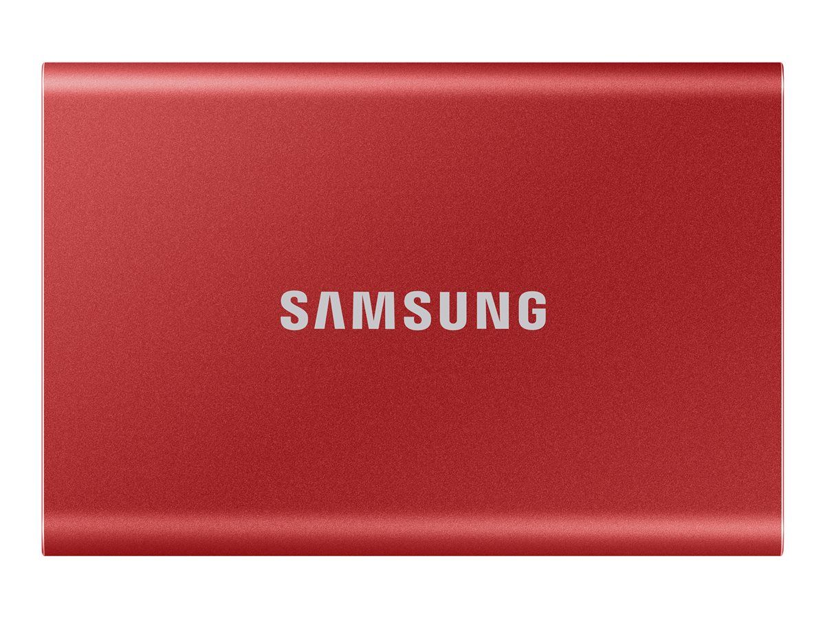 SAMSUNG Portable SSD T7 500GB extern USB 3.2 Gen 2 metallic red_7