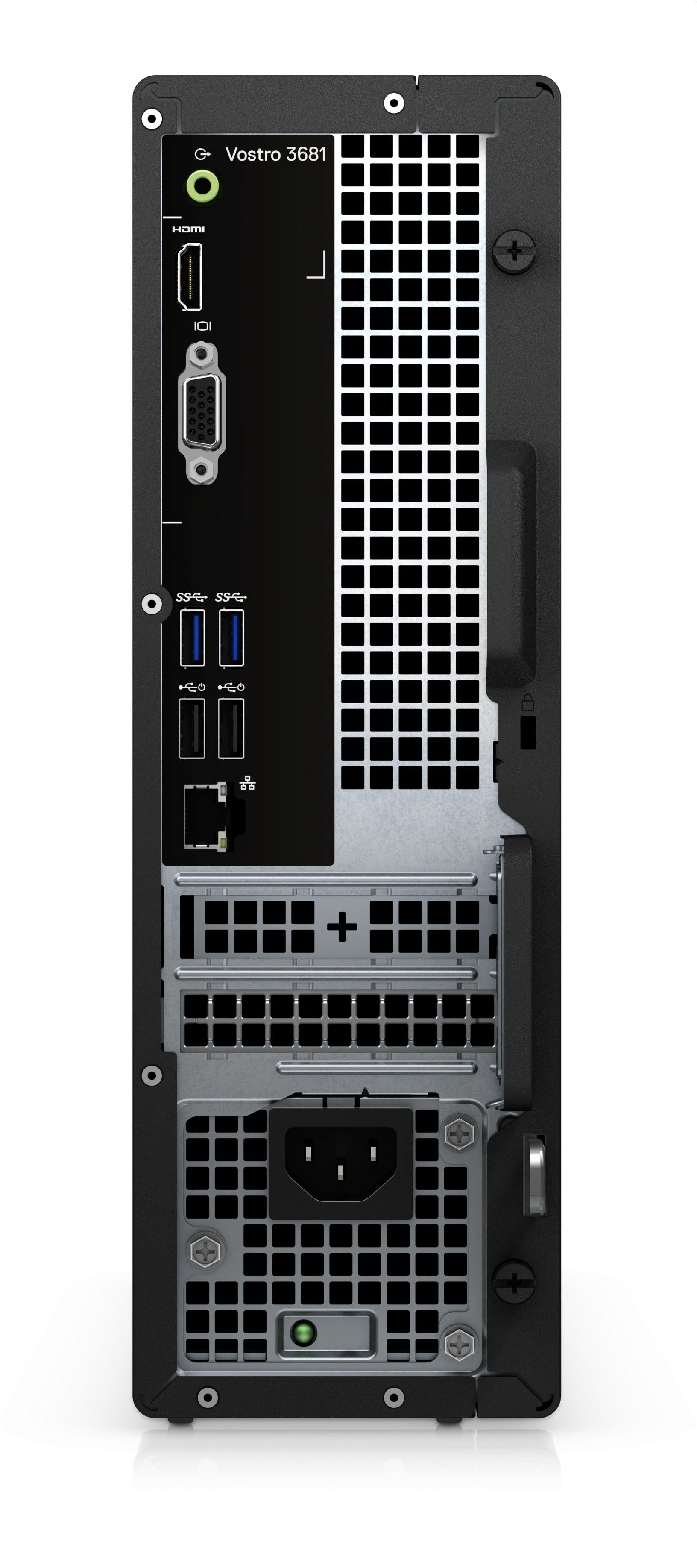 Desktop PC Dell Vostro 3681 Minitower Intel Core i5-10400, 6C / 12T, 2.9 GHz base, 4.3 GHz turbo, 12 MB cache, 65 W, 8 GB DDR4, 512 GB SSD, Intel UHD Graphics 630, DVD-RW, 200W, Microsoft Windows 10 Pro, Negru_4