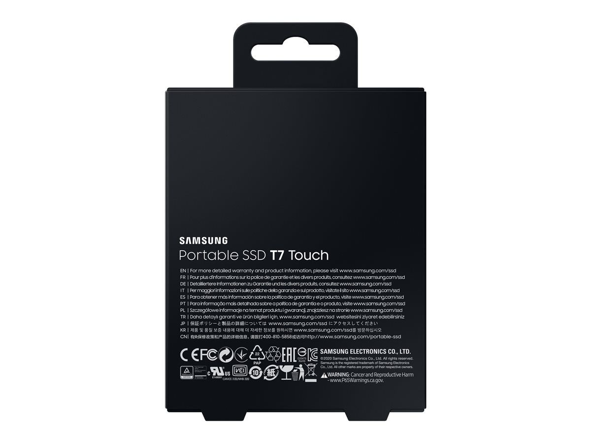 SAMSUNG Portable SSD T7 Touch 1TB extern USB 3.2 Gen.2 black silver_2