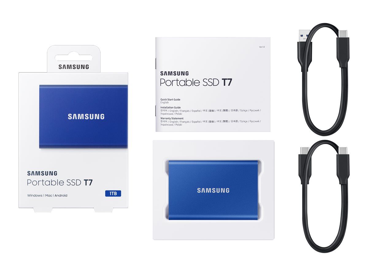 Samsung SSDex USB 3.2 Gen.2  Portable T7 Blue 1TB_7