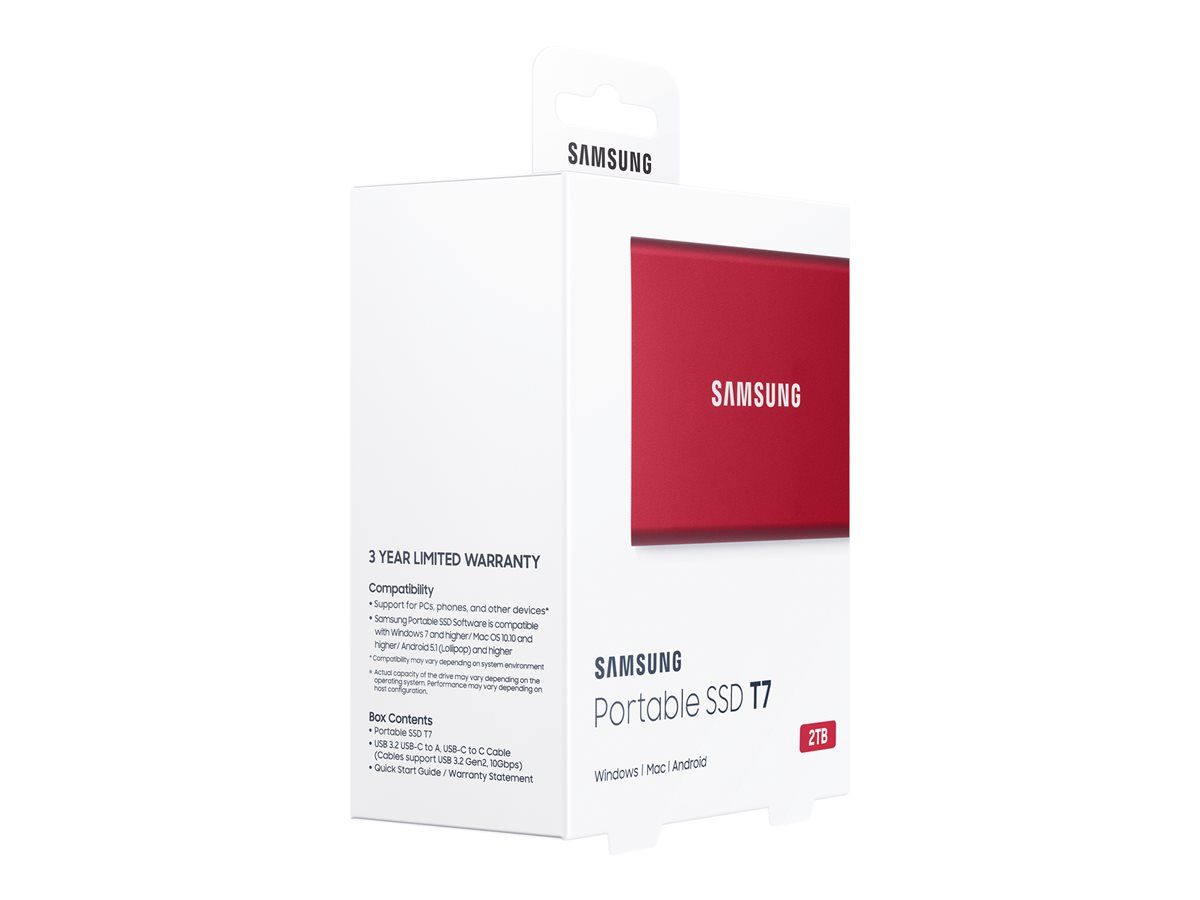 Samsung SSDex USB 3.2 Gen.2  Portable T7 Red 2TB_4