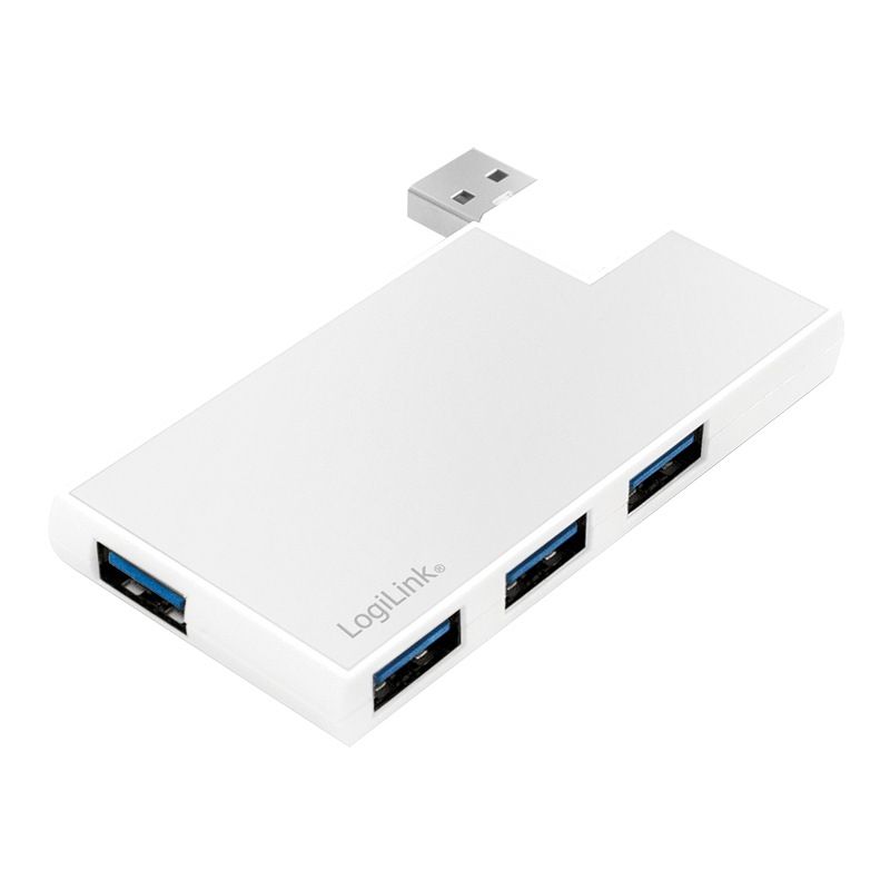 HUB extern LOGILINK, porturi USB: USB 3.0 x 7, conectare prin USB 3.1 Type C, cablu 0.1 m, argintiu, 