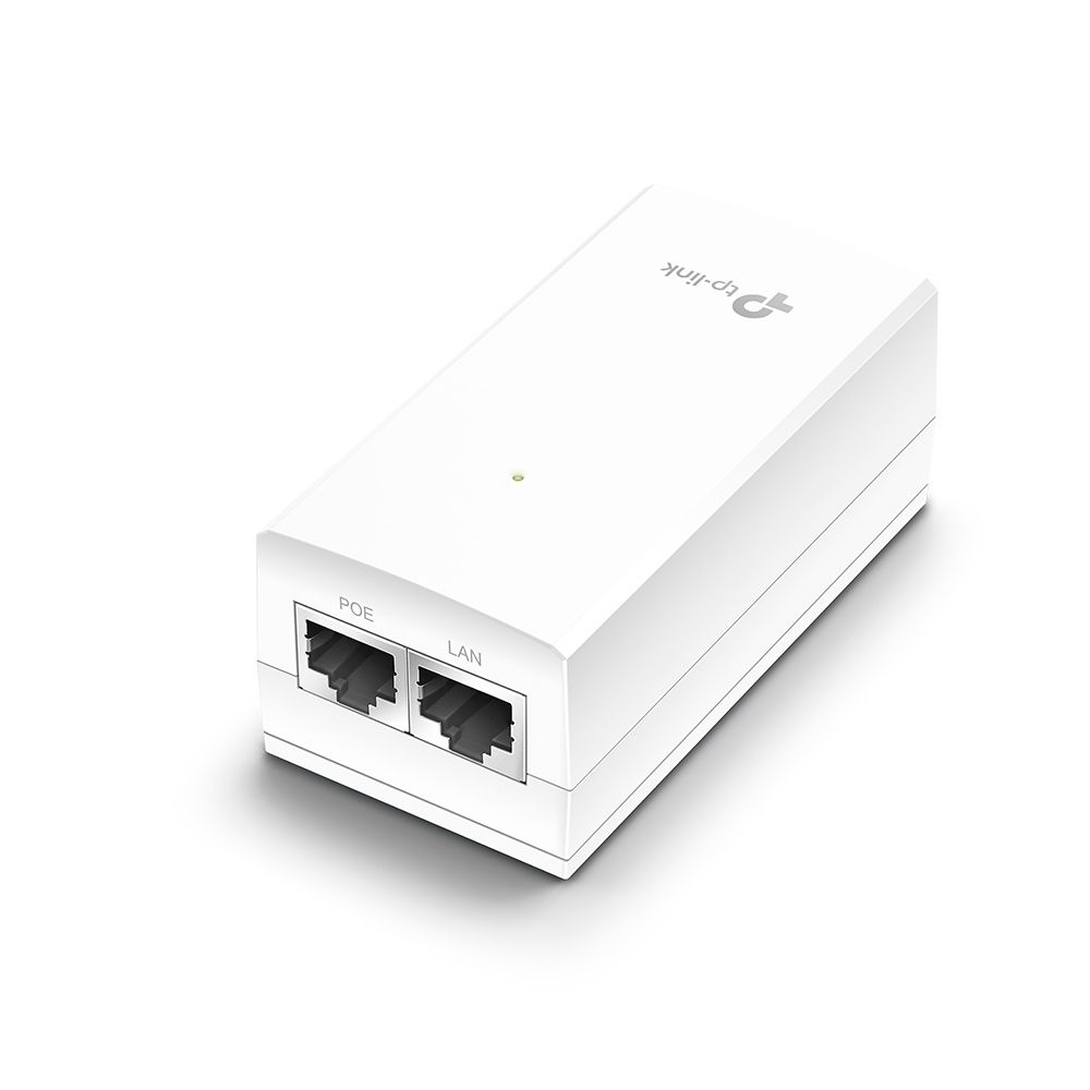 TP-Link, GB 24VDC PASSIVE POE ADAPTER, 2 x 10/100/1000Mbps RJ45 Port, auto MDI/MDIX, 1 x 100~240V / 50~60Hz AC Power Input Port. Power Supply- 12W (Max. 24VDC).