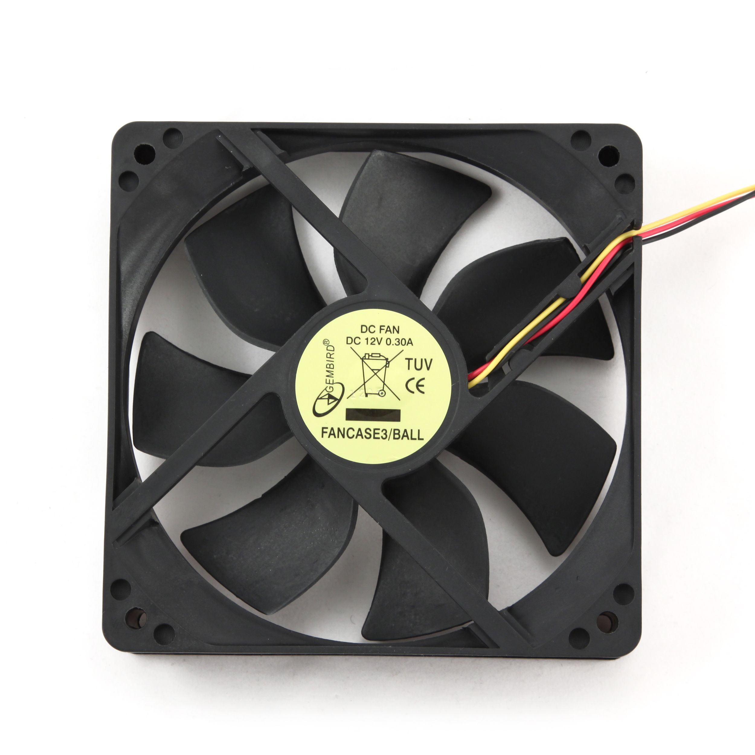 Ventilator Gembird FANCASE3/BALL ,120 x 120 x 25 mm ,2000 RPM ,Negru ,Fara 