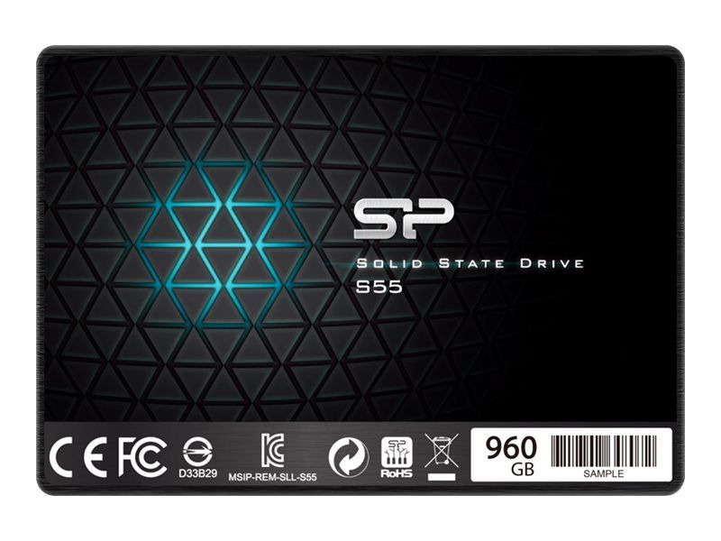 SILICONPOW SP960GBSS3S55S25 Silicon Power SSD Slim S55 960GB 2.5, SATA III 6GB/s, 560/530 MB/s, 7mm_1