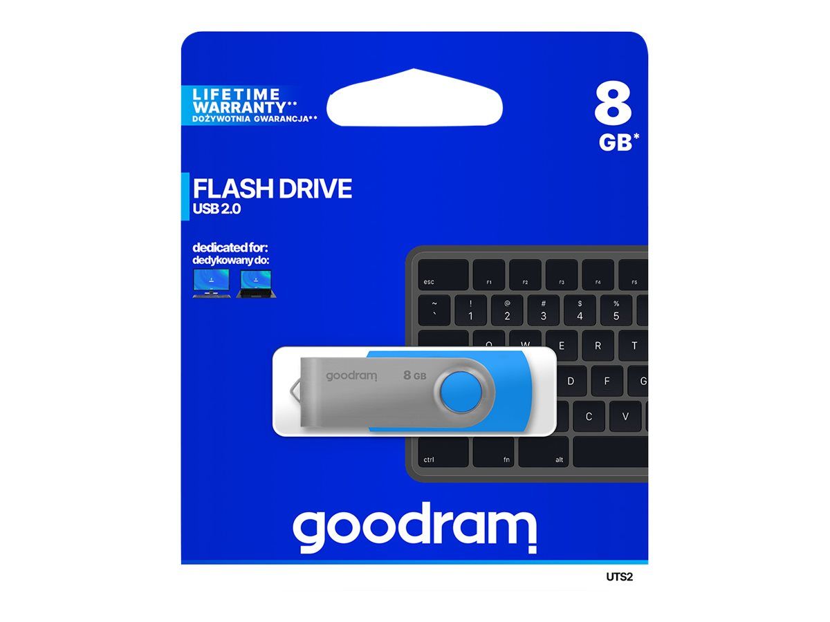 GOODRAM UTS2-0080B0R11 GOODRAM memory USB UTS2 8GB USB 2.0 Blue_1