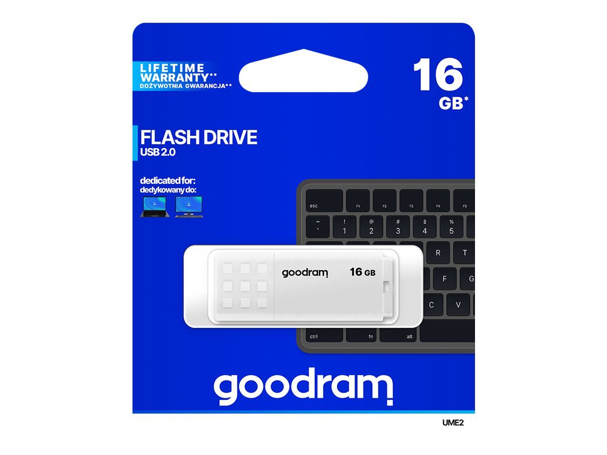 GOODRAM UME2-0160W0R11 GOODRAM memory USB UME2 16GB USB 2.0 White_1