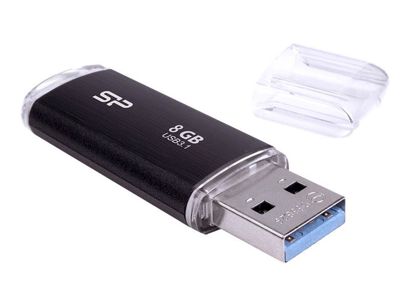 SILICONPOW SP008GBUF3B02V1K Silicon Power memory USB Blaze B02 8GB USB 3.0 Black_1