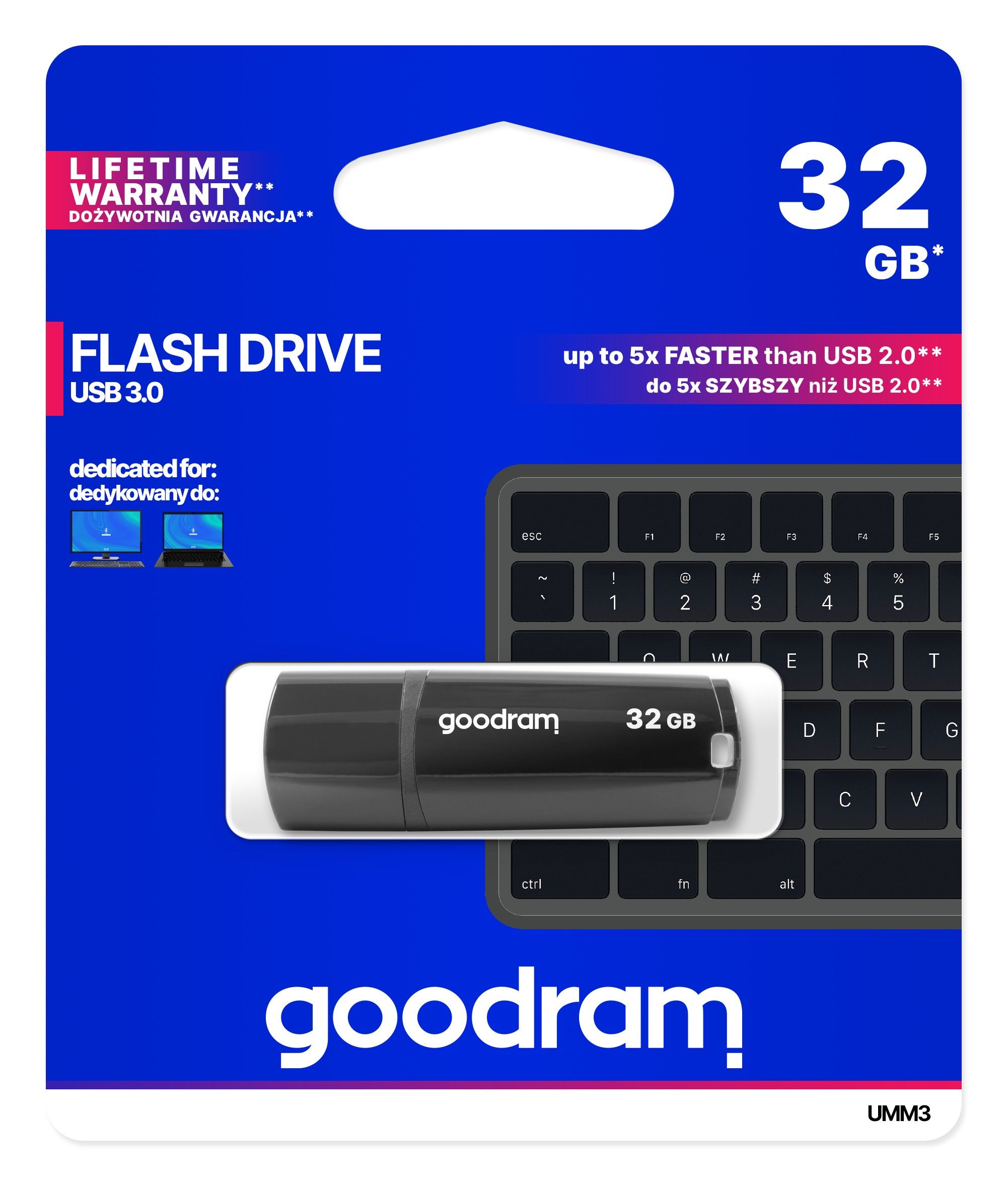 GOODRAM UMM3-0320K0R11 GOODRAM memory USB UMM3 32GB USB 3.0 Black_3