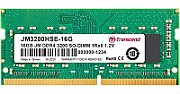 TRANSCEND 16GB JM DDR4 3200Mhz SO-DIMM 1Rx8 2Gx8 CL22 1.2V