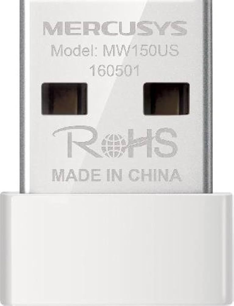 ADAPTOR RETEA MERCUSYS NANO, extern wireless 2.4 GHz, USB 2.0, port, 150 Mbps, antena interna x 1, 