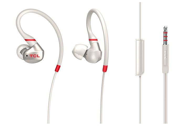 TCL In-ear Wired Sport Headset, IPX4, Frequency of response: 10-22K, Sensitivity: 100 dB, Driver Size: 8.6mm, Impedence: 16 Ohm, Acoustic system: closed, Max power input: 20mW, Connectivity type: 3.5mm jack, Color Crimson White_2
