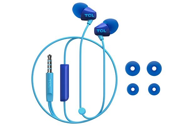 TCL In-ear Wired Headset ,Frequency of response: 10-22K, Sensitivity: 105 dB, Driver Size: 8.6mm, Impedence: 16 Ohm, Acoustic system: closed, Max power input: 20mW, Connectivity type: 3.5mm jack, Color Ocean Blue_5