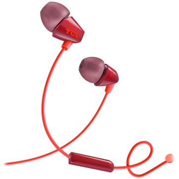 TCL In-ear Wired Headset ,Frequency of response: 10-22K, Sensitivity: 105 dB, Driver Size: 8.6mm, Impedence: 16 Ohm, Acoustic system: closed, Max power input: 20mW, Connectivity type: 3.5mm jack, Color Sunset Orange_1