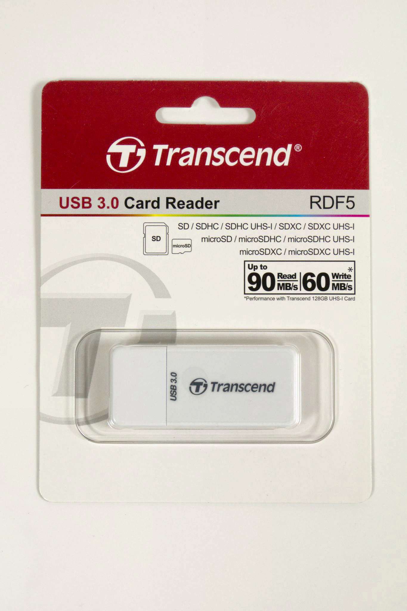 TRANSCEND TS-RDF5W Transcend card reader USB 3.1 Gen 1 SD/microSD, white_3