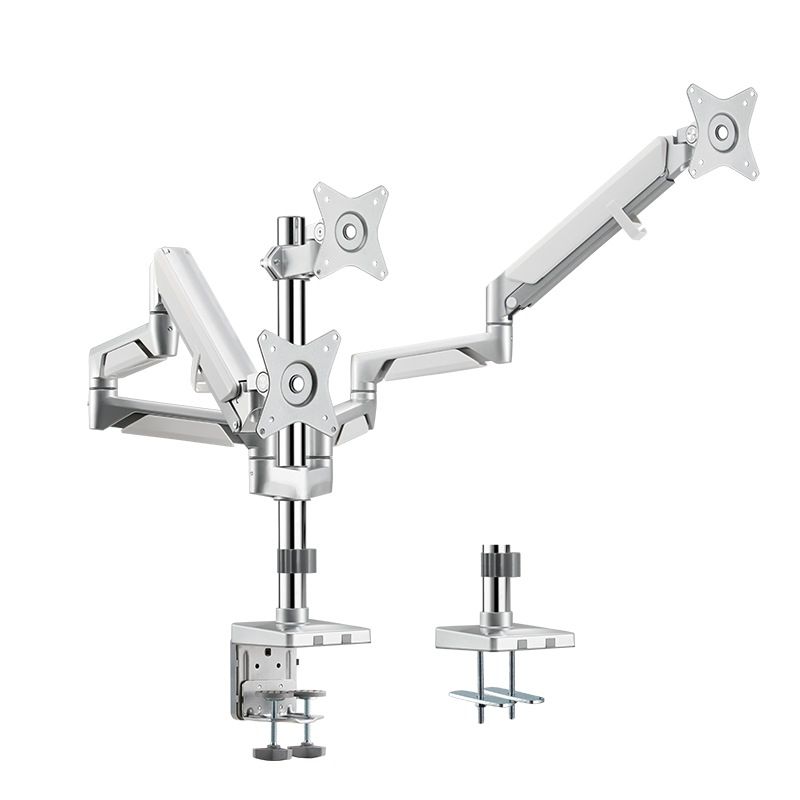 SUPORT de birou LOGILINK, pt 3 TV/monitor plat, curbat, diag. max 27 inch, rotatie, inclinare, pivotare, orizontala, verticala, totala, max 7 Kg x 3,  BP0090 