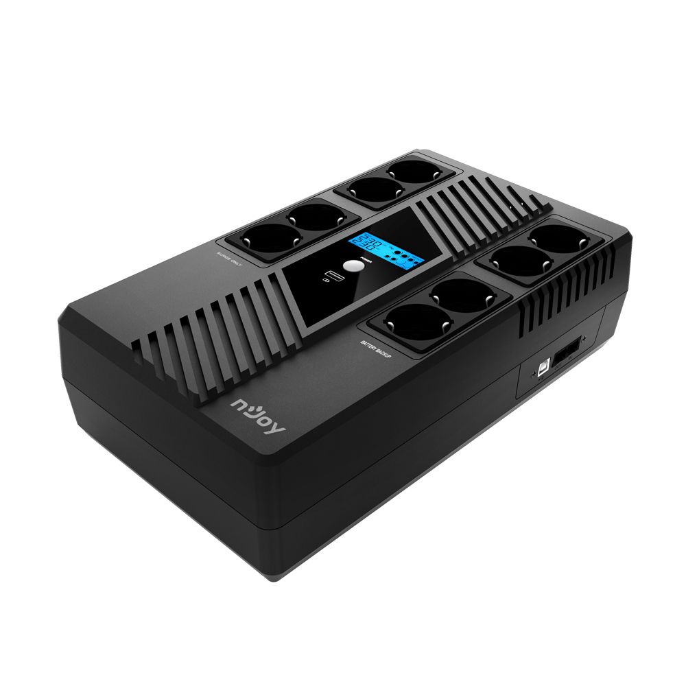 nJoy | UPCSBLS680TTOAZ01B | Token 800 | UPS | Line interactive | 800 VA | 480 W |  Tower | Nr iesiri 8  Schuko | Intrare Schuko| HID USB , Protectie RJ45