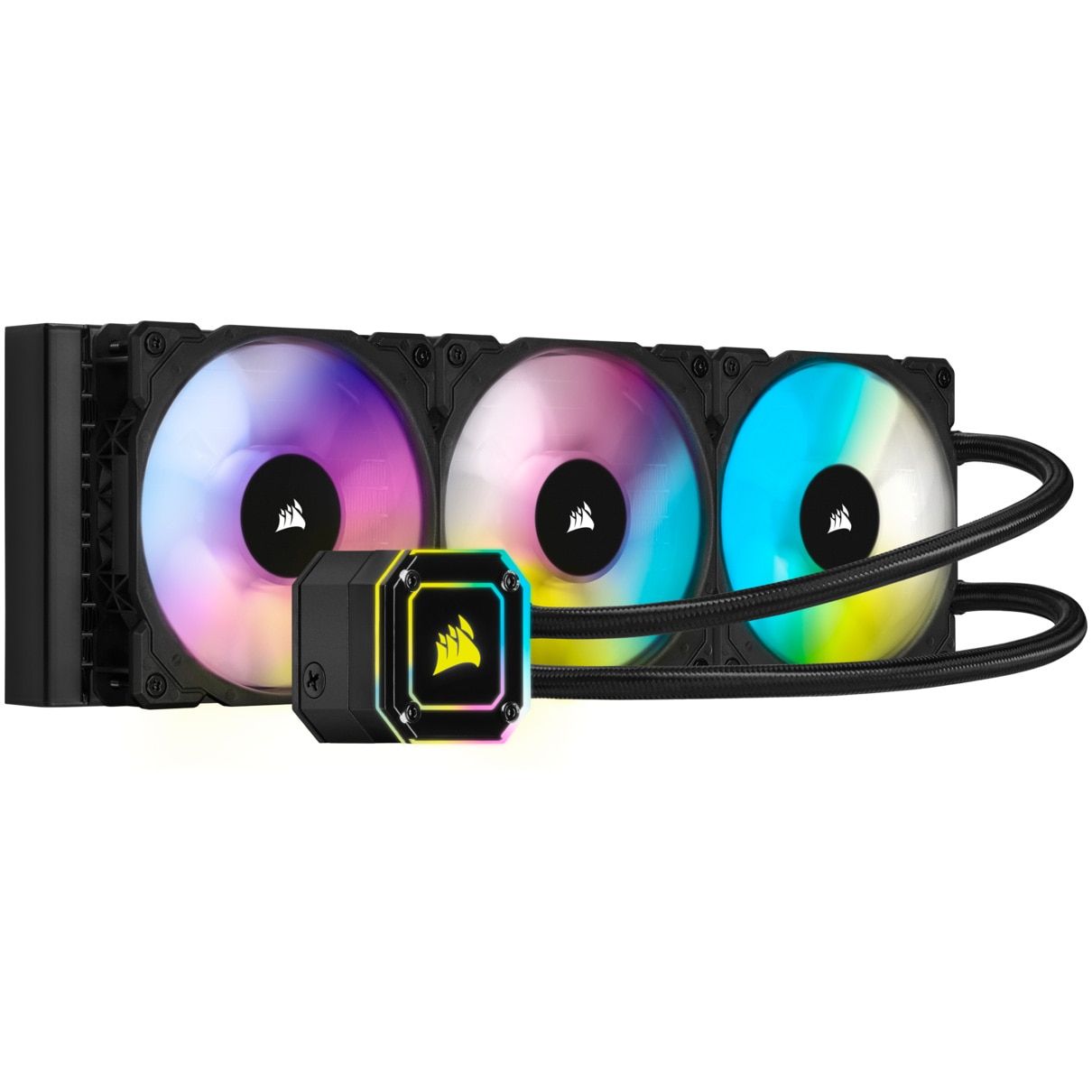 CORSAIR CORSAIR iCUE H150i ELITE CAPELLIX 360mm Radiator Triple 120mm ML RGB Fans Software Control Liquid CPU Cool