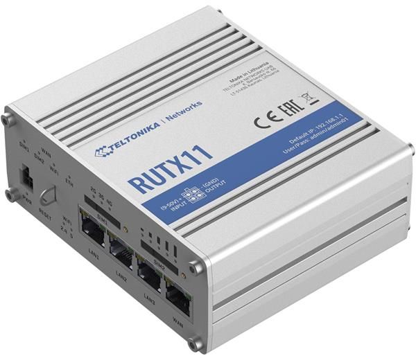 Teltonika RUTX11 wireless router Gigabit Ethernet Dual-band (2.4 GHz / 5 GHz) 4G Grey_1