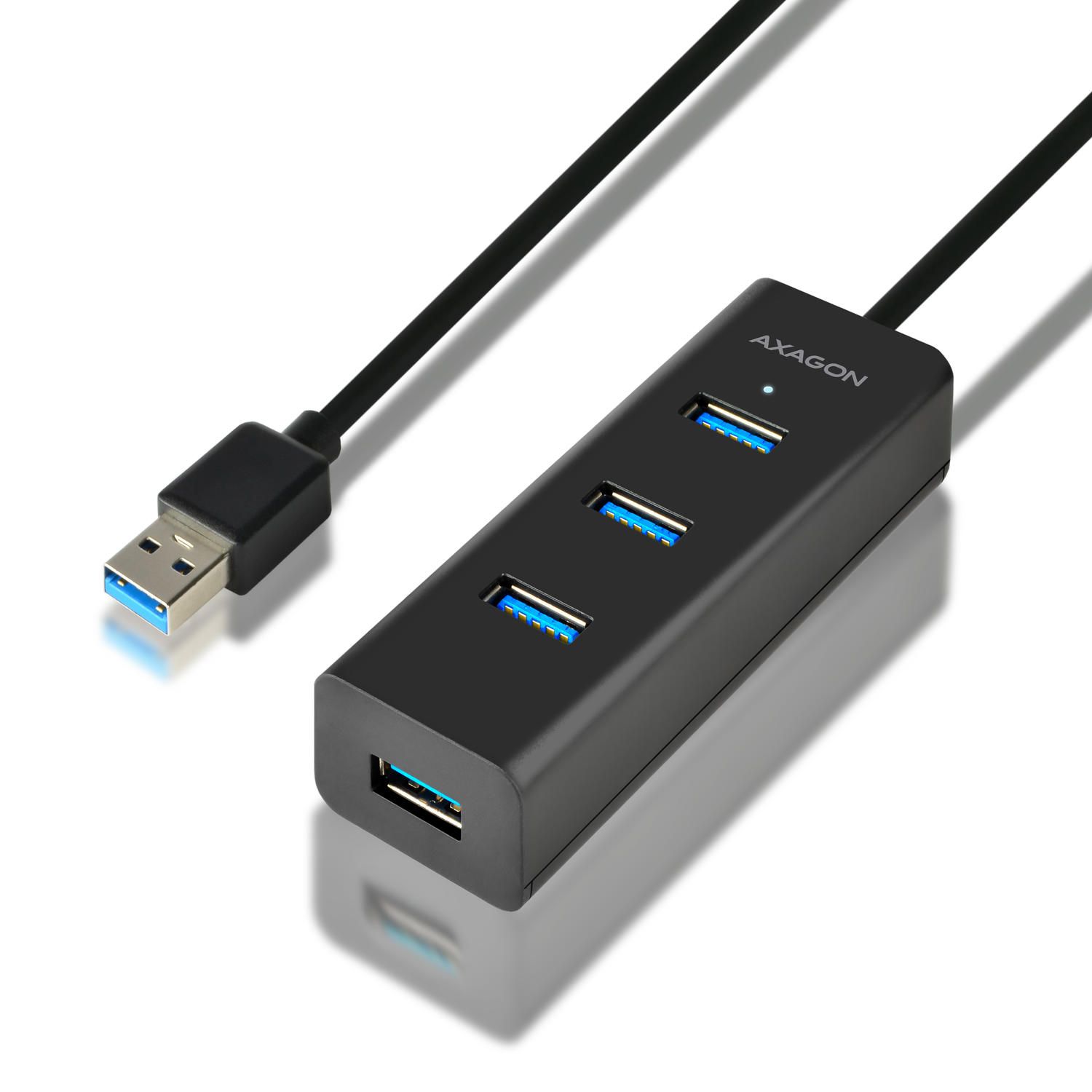 HUE-S2BL 4x USB3.0 Charging Hub, cablu 120 cm, port incarcare Micro USB_2