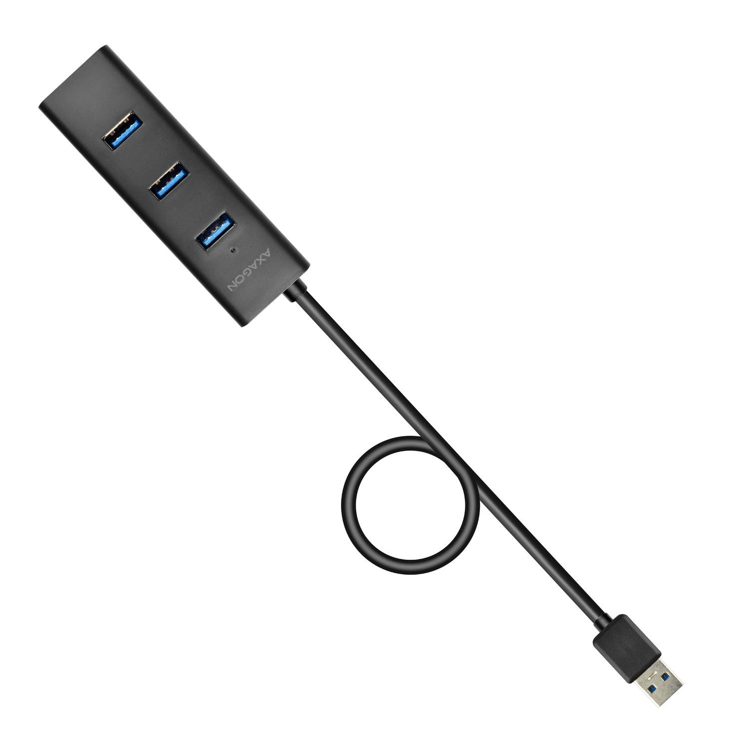 HUE-S2BL 4x USB3.0 Charging Hub, cablu 120 cm, port incarcare Micro USB_4