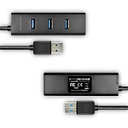 HUE-S2BL 4x USB3.0 Charging Hub, cablu 120 cm, port incarcare Micro USB