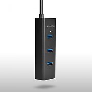 HUE-S2BL 4x USB3.0 Charging Hub, cablu 120 cm, port incarcare Micro USB