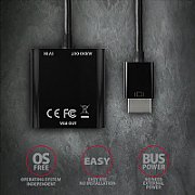 RVH-VGAN, Adaptor HDMI la VGA FullHD, Audio OUT