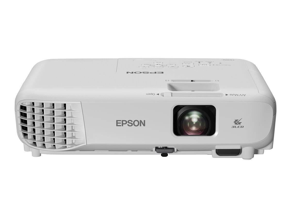 Proiector Epson EB-X06 (succesor EB-X05), 3LCD, 3600 lumeni, XGA 1024* 768, 4:3 nativ, 16.000:1, lampa 6.000 ore/ 12.000 ore Eco mode, zoom 1.2x, dimensiune maxima imagine 300