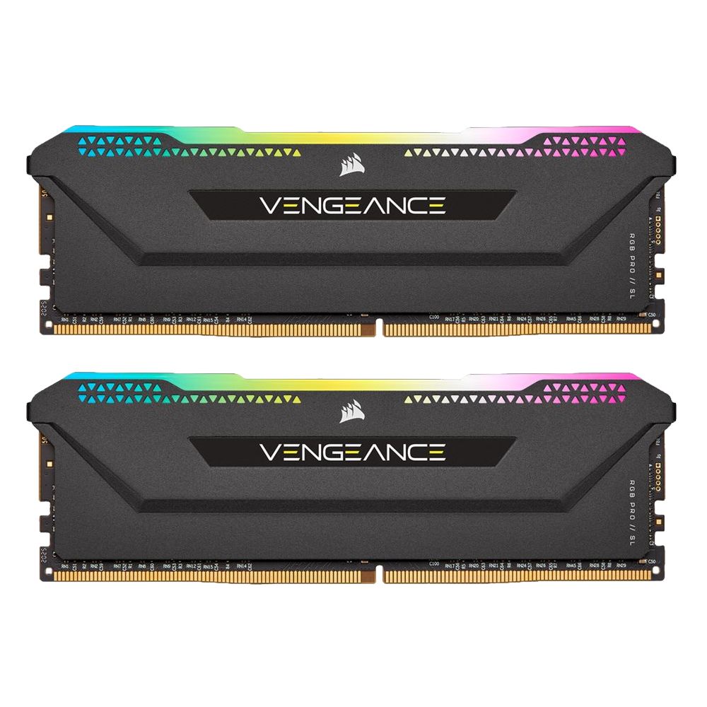 Vengeance RGB Pro 16GB, DDR4, 3600MHz, CL18, 2x8GB, 1.35V - CMHZ, Negru_1