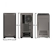 Carcasa be quiet! BGW36, Middle Tower, ATX, sursa Fara, Gri 