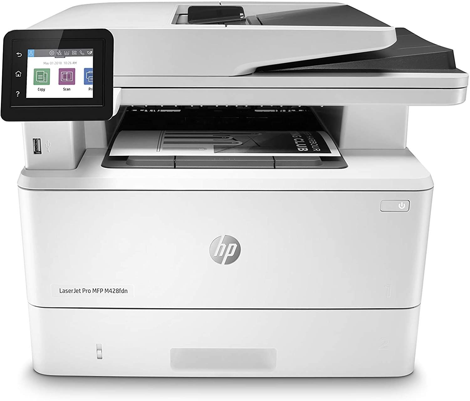 Imprimanta multifunctionala laser monocrom HP M428fdn, A4, ADF, USB 2.0, Wi-Fi, 38 ppm