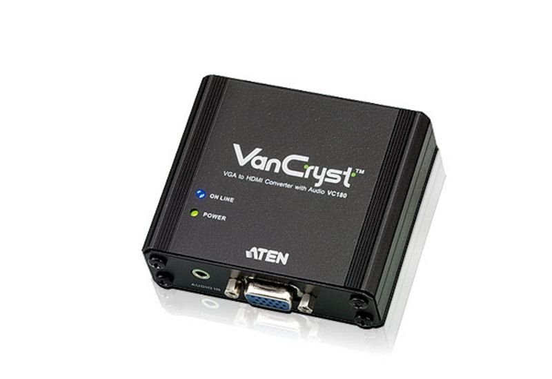 CABLU video ATEN, cablu or adaptor video, VGA (M) | Jack 3.5mm (M) la HDMI (M), Full HD (1920x1080) la 60Hz, 