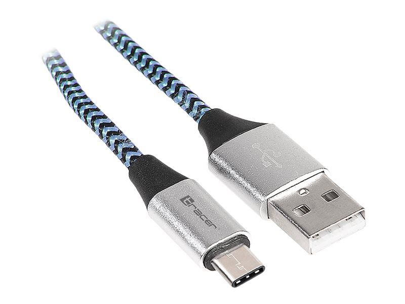 TRACER TRAKBK46266 Cablu TRACER USB 2.0 TYPE-C A Male - C Male 1,0m negru È™i albastru_1