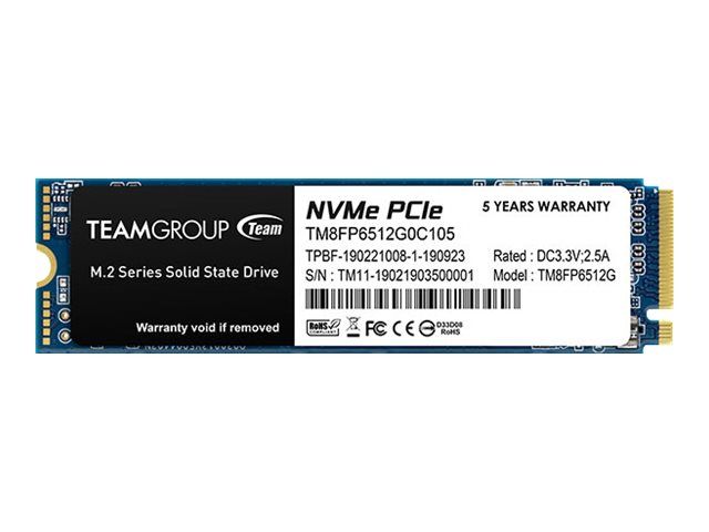 Team Group MP33 M.2 512 GB PCI Express 3.0 3D NAND  NVMe