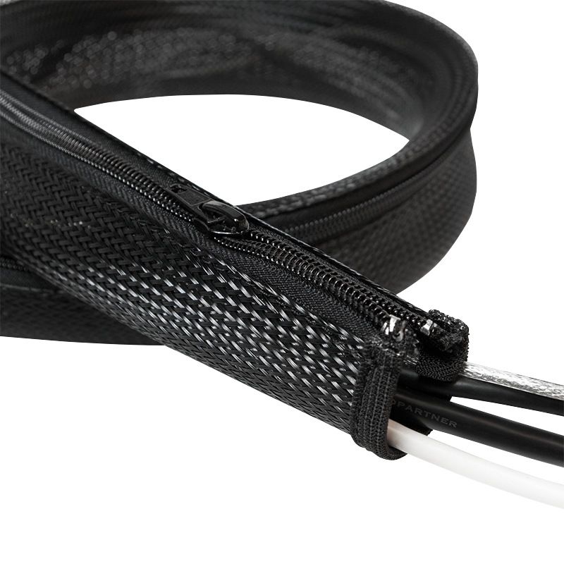 MANSON protectie cabluri LOGILINK, cu fermoar, diametru 50mm, 1m, negru, 