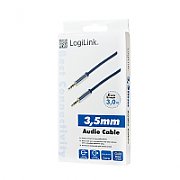 CABLU audio LOGILINK stereo (RCA T/T), 1m, conectori auriti, negru  CA1202  (include TV 0.06 lei)