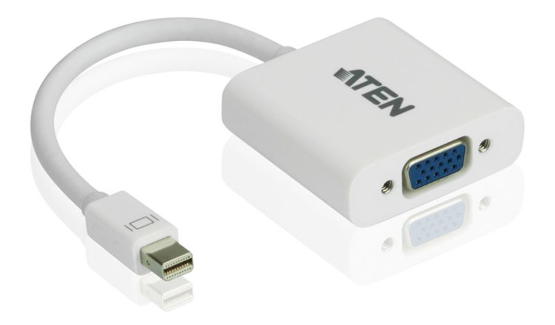 CABLU video ATEN, cablu or adaptor video, Mini-DisplayPort (T) la VGA (M), Full HD+ (1920x1200) la 60Hz,  VC920-AT  (include TV 0.06 lei)