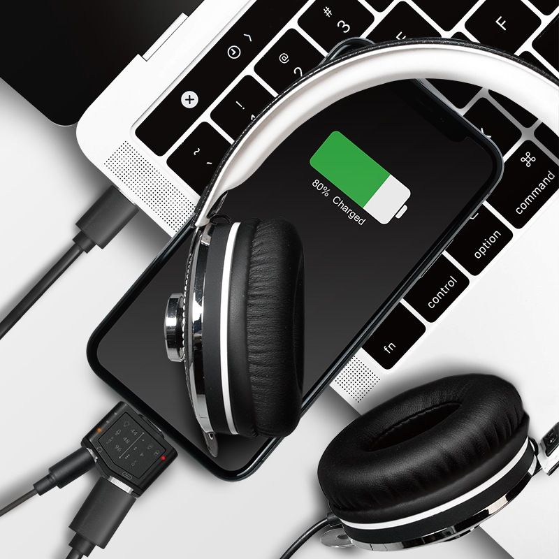 CONVERTOR audio LOGILINK, intrare: 1 x USB-C (T), 1 x USB-C (M) (w. PD fast charge 20V/3A 60W), iesire: 1 x 3.5