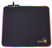 Mouse PAD GENIUS,  GX-Pad 300S RGB , gaming , cu led, cauciuc si material textil, 320 x 270 x 3 mm, negru , iluminat RGB,  31250005400 