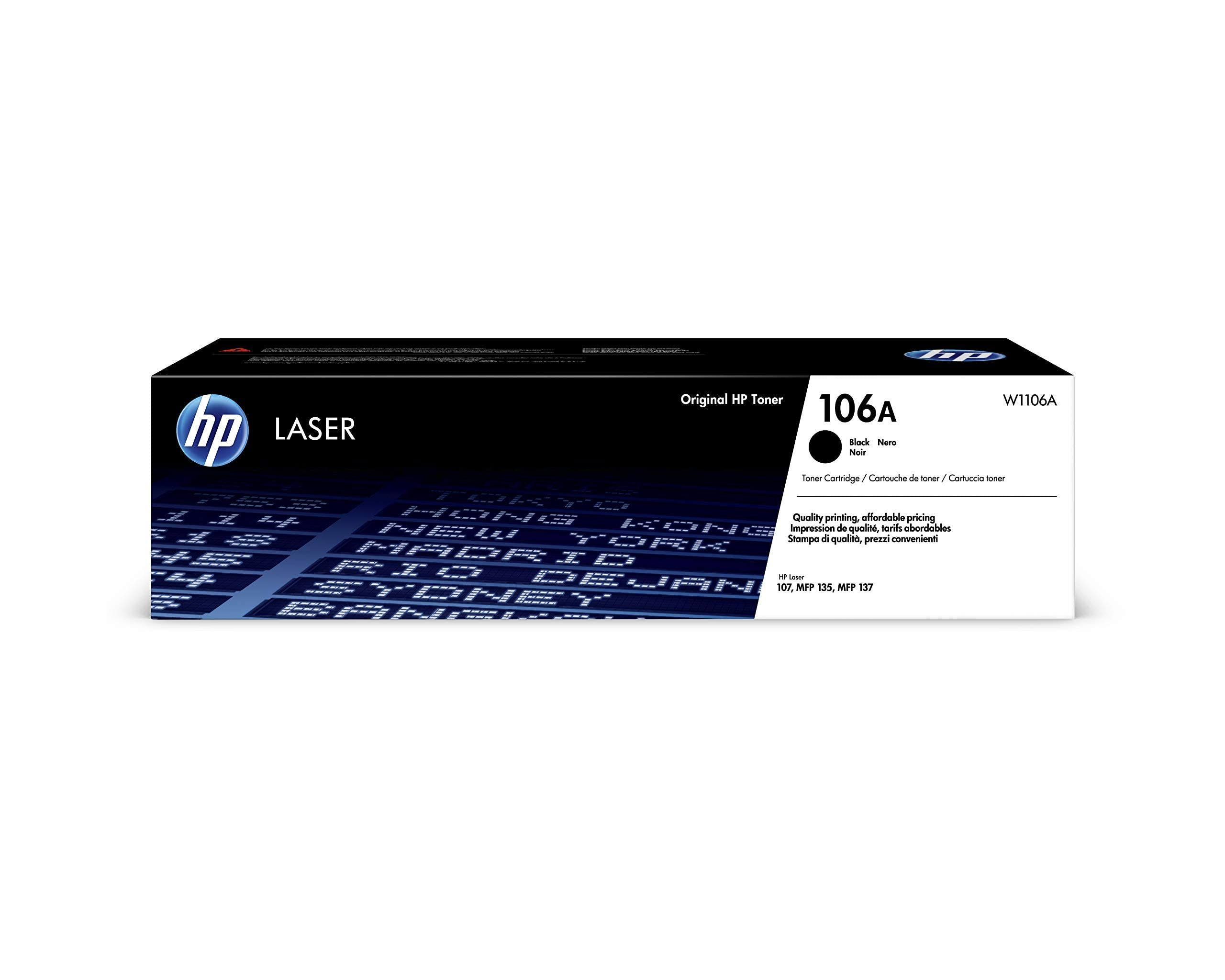 Cartus toner HP W1106A ,Negru ,1000 pagini ,Original (W1106A) 