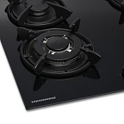 PLITA INCORPORABILA  HEINNER HBH-V4IWFGBK, GAZ, 4 ARZATOARE, ARZATOR WOK, CONTROL FRONTAL, APRINDERE ELECTRICA INTEGRATA, SISTEM SIGURANTA GAZ, GRATARE FONTA, DUZE INCLUSE, STICLA NEAGRA