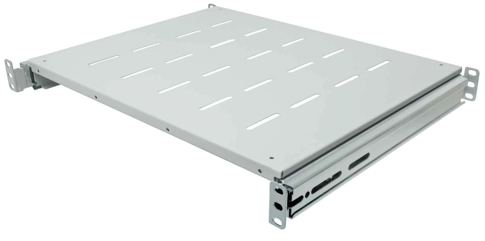 19' Perforated shelf 1U/950mm,load.capacity 80kg, integrated holders_1