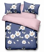Lenjerie Vanora de pat king size Microfibra Blue Daisy